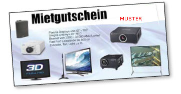 Präsentationstechnik einfach mieten